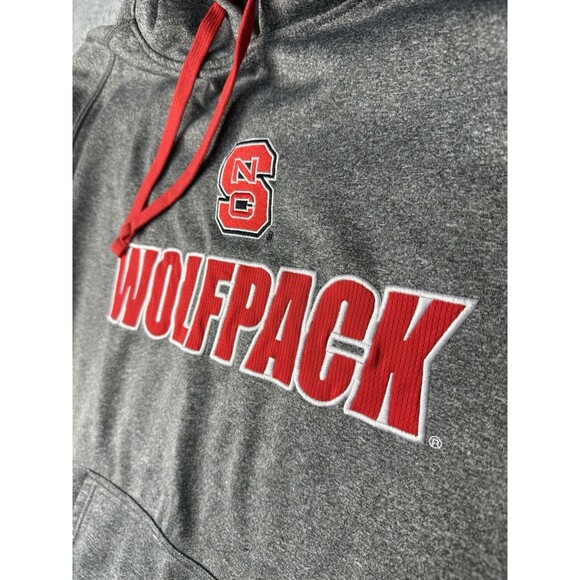 NC State Wolf Pack Hoodies Champions Elite Fleeced Pullover Spelled Out Men XL - Picture 2 of 8